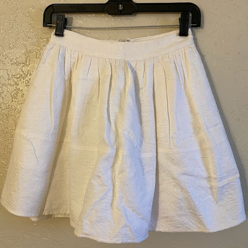 Express High Waisted White/Cream Skirt Size 0 - Picture 1 of 1